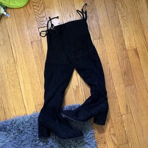 Unisa Black Over-the-Knee Boots
